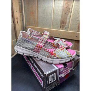 Skechers Womens Memory Foam Lightweight Woven Sandals Size 11 Multicolor Comfort